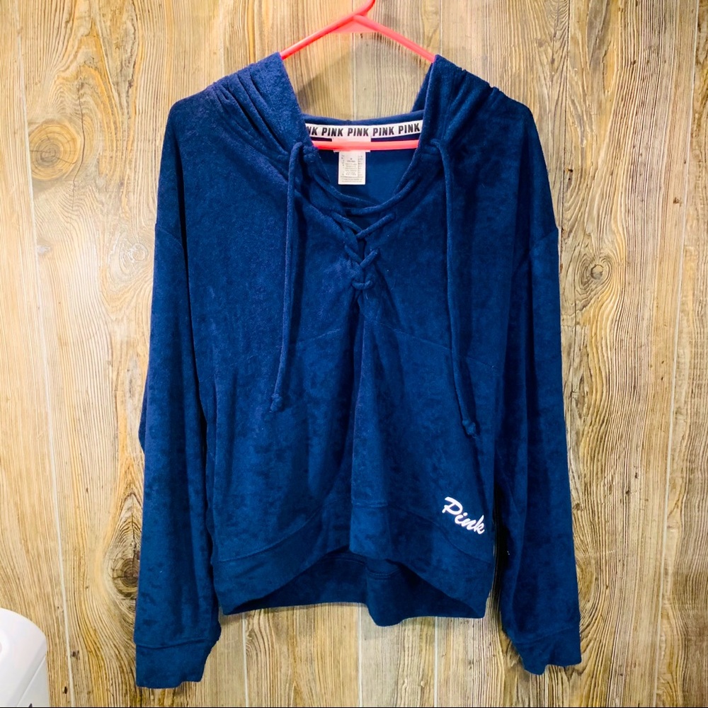 PINK Navy Blue Sweatshirt